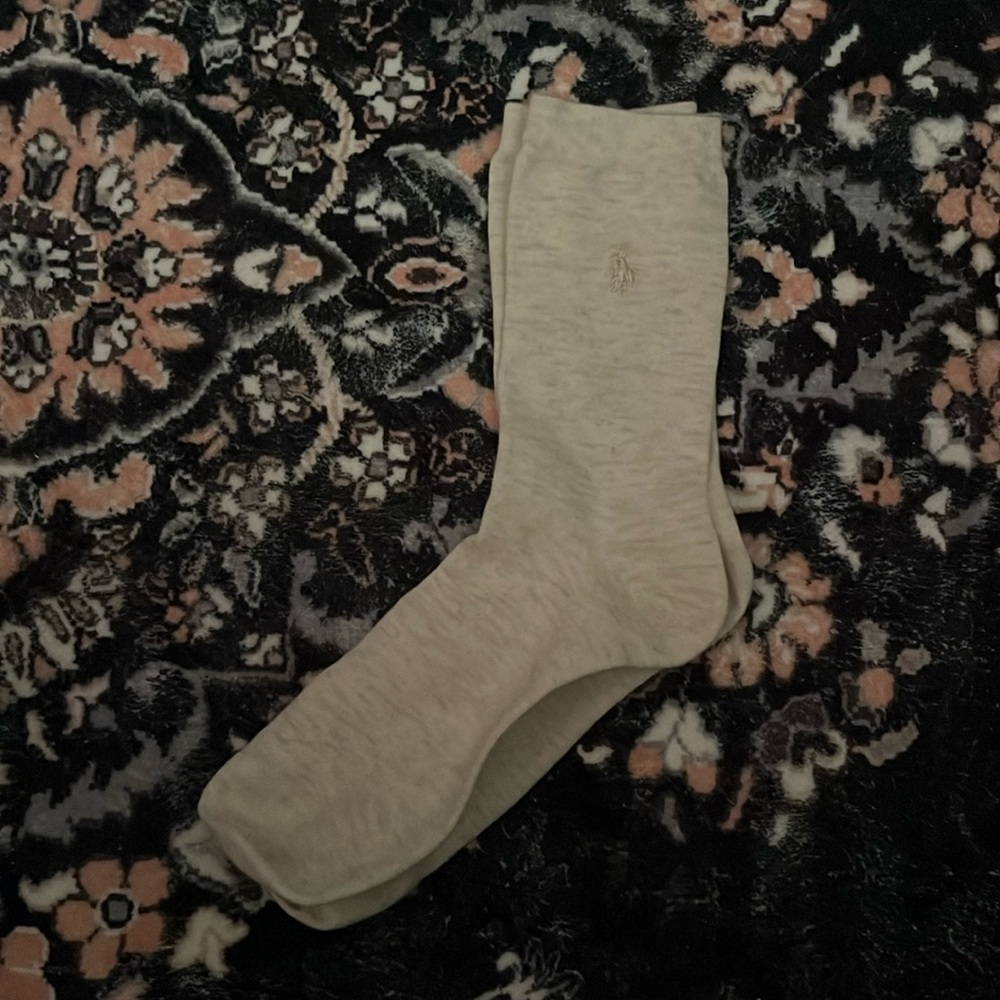 NWOT RALPH LAUREN CREAM CREW SOCKS